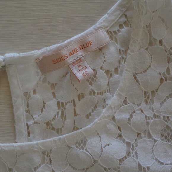 Skies are Blue sleeveless Embroidered Blouse top - Picture 3 of 8